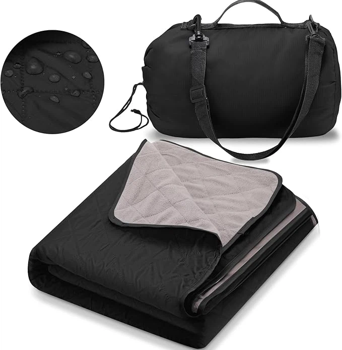 Tepitud tuulekindel veekindel fliisist soe tekk