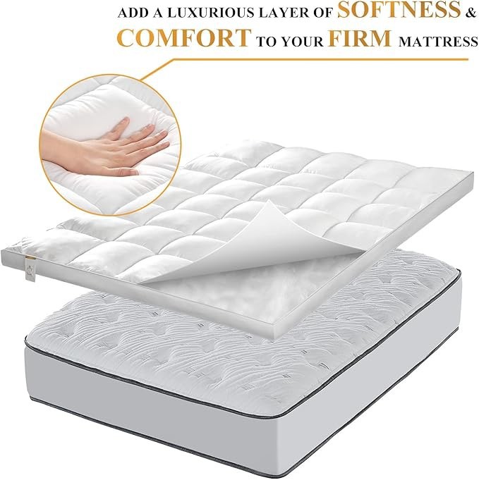 Thick Fitted Mattress Topper best
